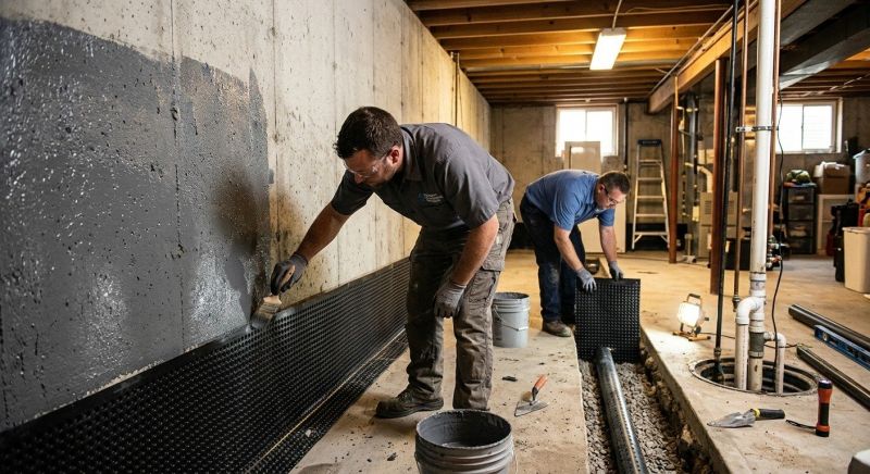 Basement Walls Waterproofing in Columbus, OH