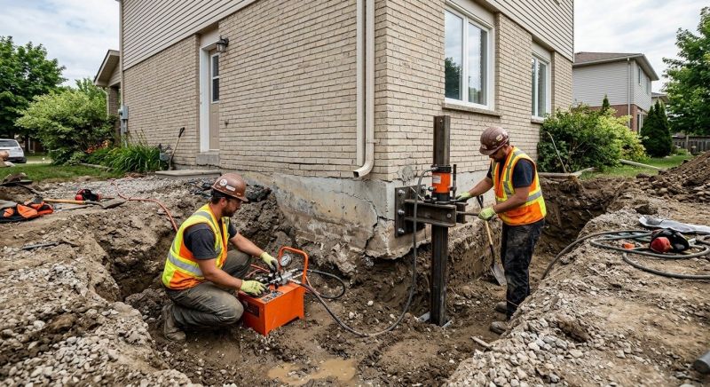 Sinking Foundation Lifting Service