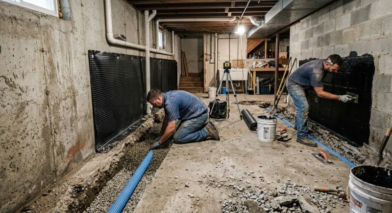 Wet Basement Repair in Greenville, SC
